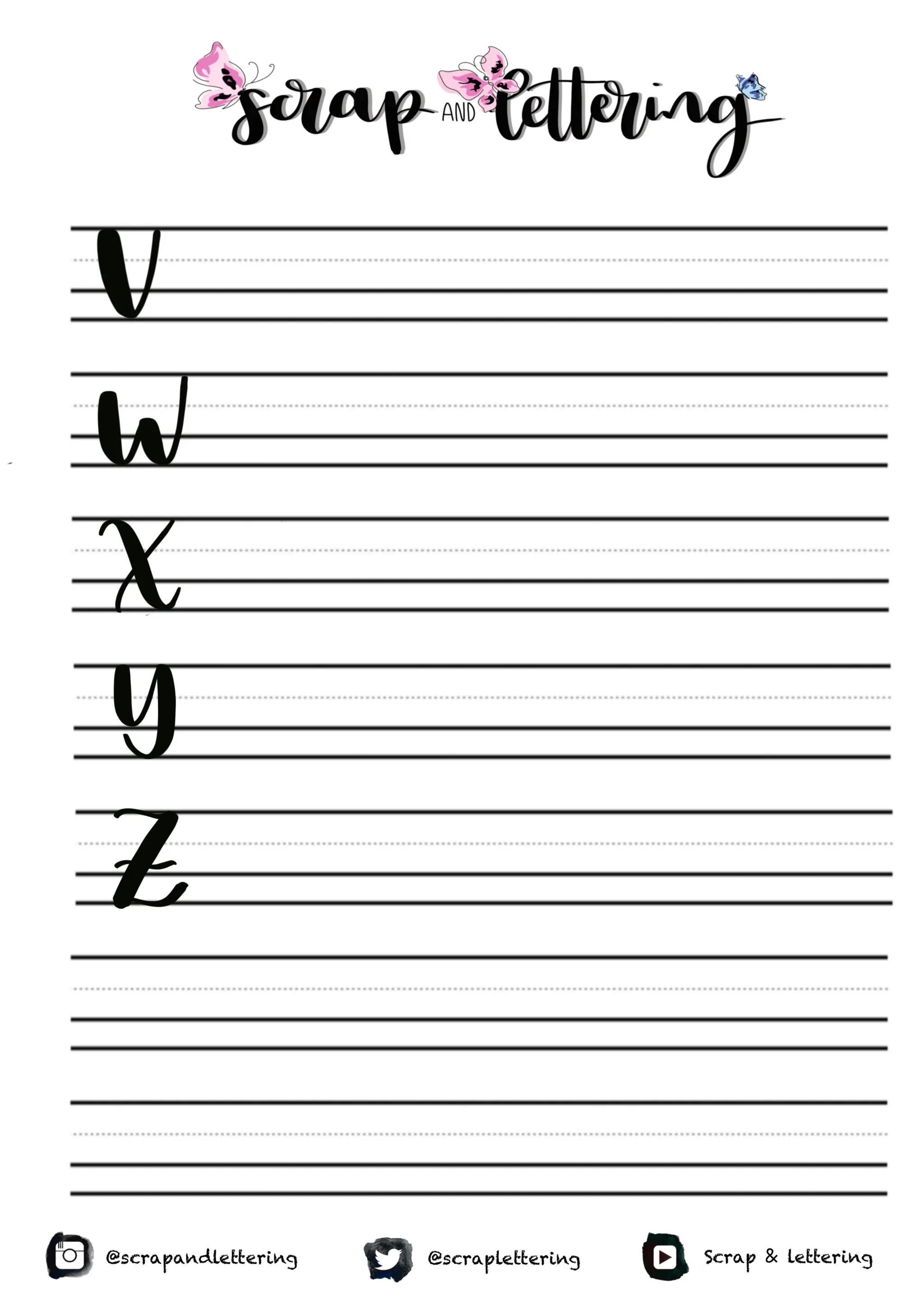 Plan A Lettering Copia de plantillas de lettering para poder hacer trazos bonitos | PDF