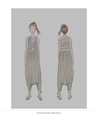 Ilustracion para Amapola, tejidos orgánicos
 