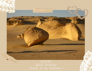 EGIPTO
Wadi Al-Hitan
(Valle de las ballenas )
 