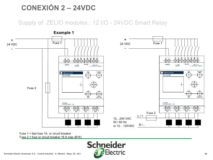 ZELIO LOGIC 240 vac contactor wiring 