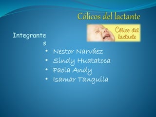 Integrante
s
• Nestor Narváez
• Sindy Huatatoca
• Paola Andy
• Isamar Tanguila
 