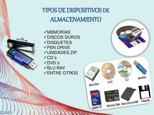 Medio de Almacenamientos de Datos