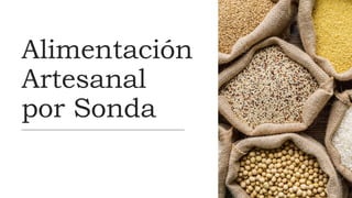 Alimentación
Artesanal
por Sonda
 