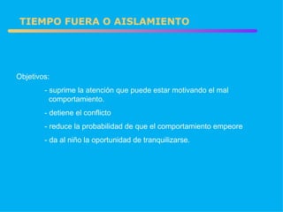 Técnicas de Modificación de Conducta (E.I.)