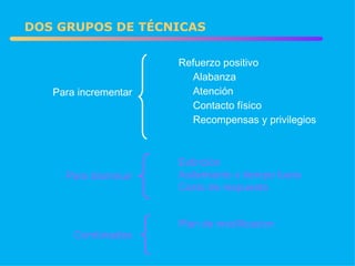 Técnicas de Modificación de Conducta (E.I.)