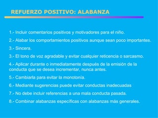 Técnicas de Modificación de Conducta (E.I.)