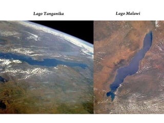 En África, los valles de rift de su parte orientalrepresentan la etapa en que las fuerzas tensionales estiran y adelgazan la corteza, como consecuencia de lo cual el magma asciende desde la astenosfera e inicia la actividad volcánica en la superficie.El mar Rojo, a su vez, representa la etapa en la cual los valles de riftse interconectaron,profundizaron y se abrieron al océano permitiendo la entrada de agua salada y la generación de un mar somero y lineal.