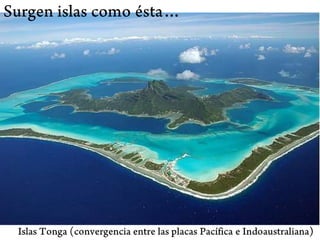 El nacimiento de una isla por la convergencia de dos placas oceánicas
