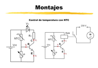 Montajes
Control de temperatura con NTC
 