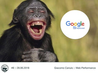 #8 :: 28.06.2018 Giacomo Cariulo :: Web Performance
 