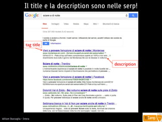 !
William Sbarzaglia - Intera
tag title
description
Il title e la description sono nelle serp!
 