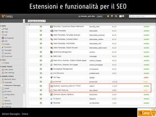 !
William Sbarzaglia - Intera
Estensioni e funzionalità per il SEO
 