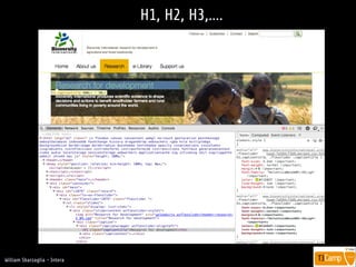 !
William Sbarzaglia - Intera
H1, H2, H3,….
 