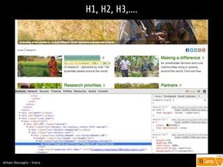 !
William Sbarzaglia - Intera
H1, H2, H3,….
 