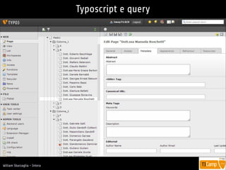 !
William Sbarzaglia - Intera
Typoscript e query
 