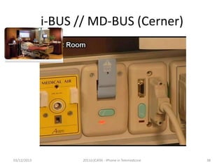 i-BUS // MD-BUS (Cerner)

03/12/2013

2011(c)CATAI - iPhone in Telemedicine

38

 