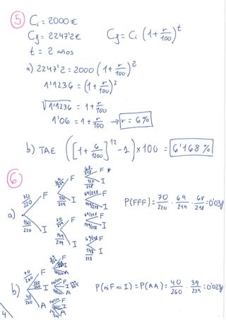 Examen tipo II 1ºBACH CCSS