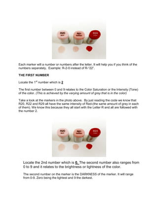 Code R292 Red Copic marker color system | PDF