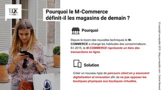 Top Flop
Depuis le boom des nouvelles techniques le M-
COMMERCE a changé les habitudes des consommateurs.
En 2015, le M-CO...