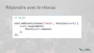 Répondre avec le réseau
 