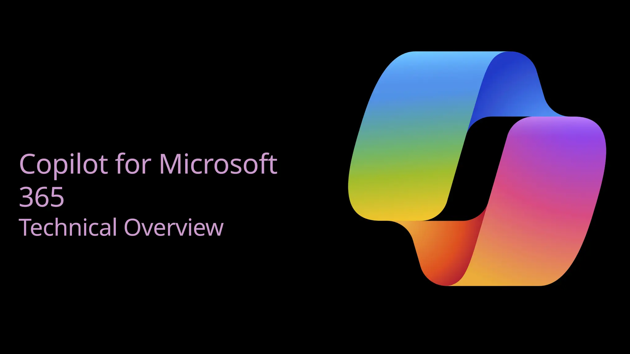 Copilot for Microsoft
365
Technical Overview
 