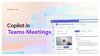 Organized By:
Pune Tech Community
Sponsored By:
Copilot in Teams Meetings
 