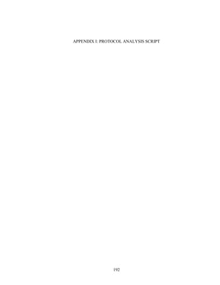 192
APPENDIX I: PROTOCOL ANALYSIS SCRIPT
 