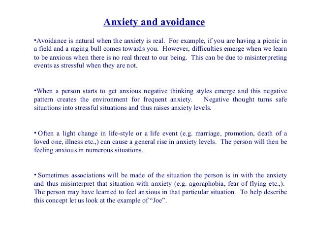 Anxiety coping stress