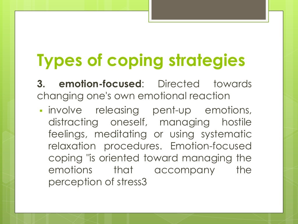 Coping strategies ppt
