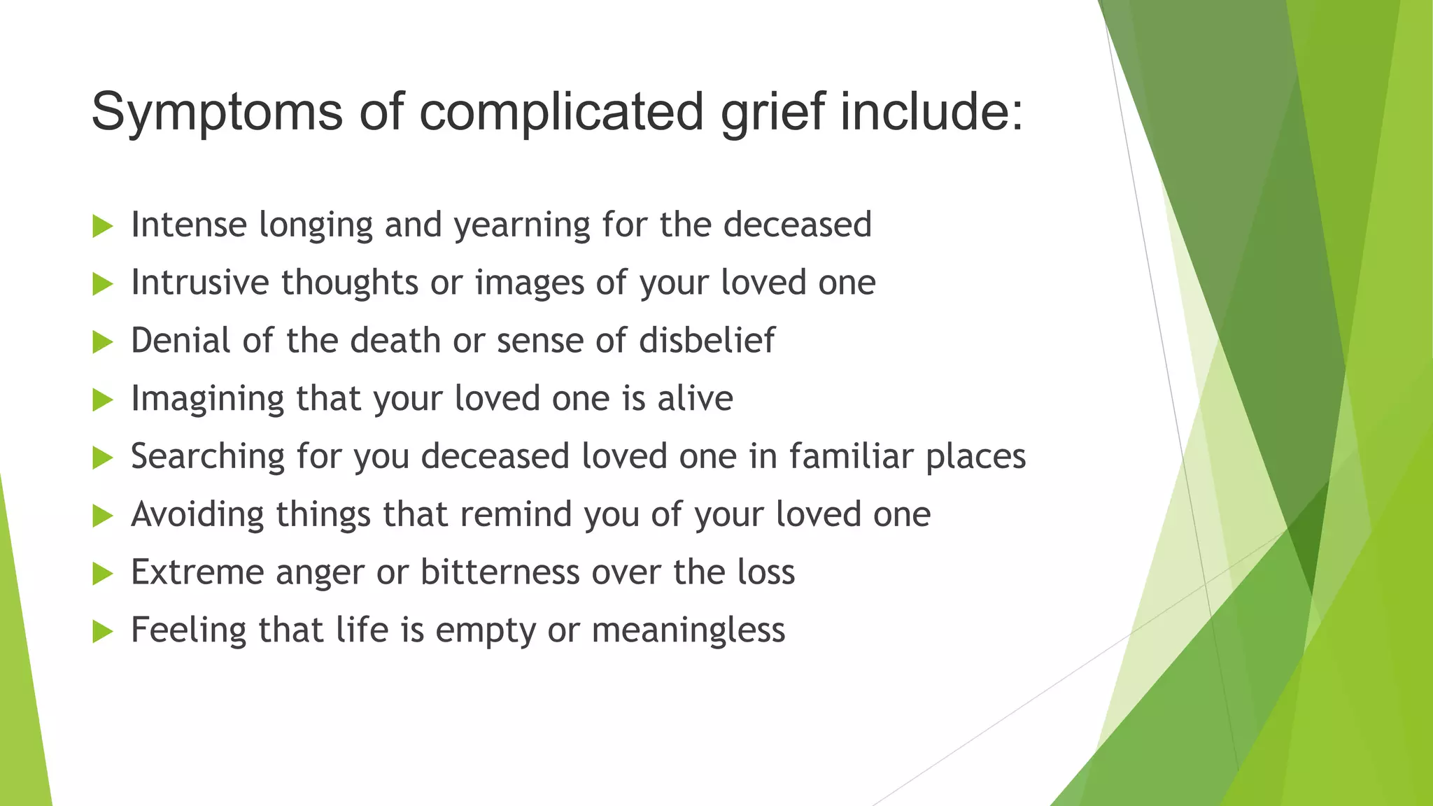 Coping with loss death grief | PPTX