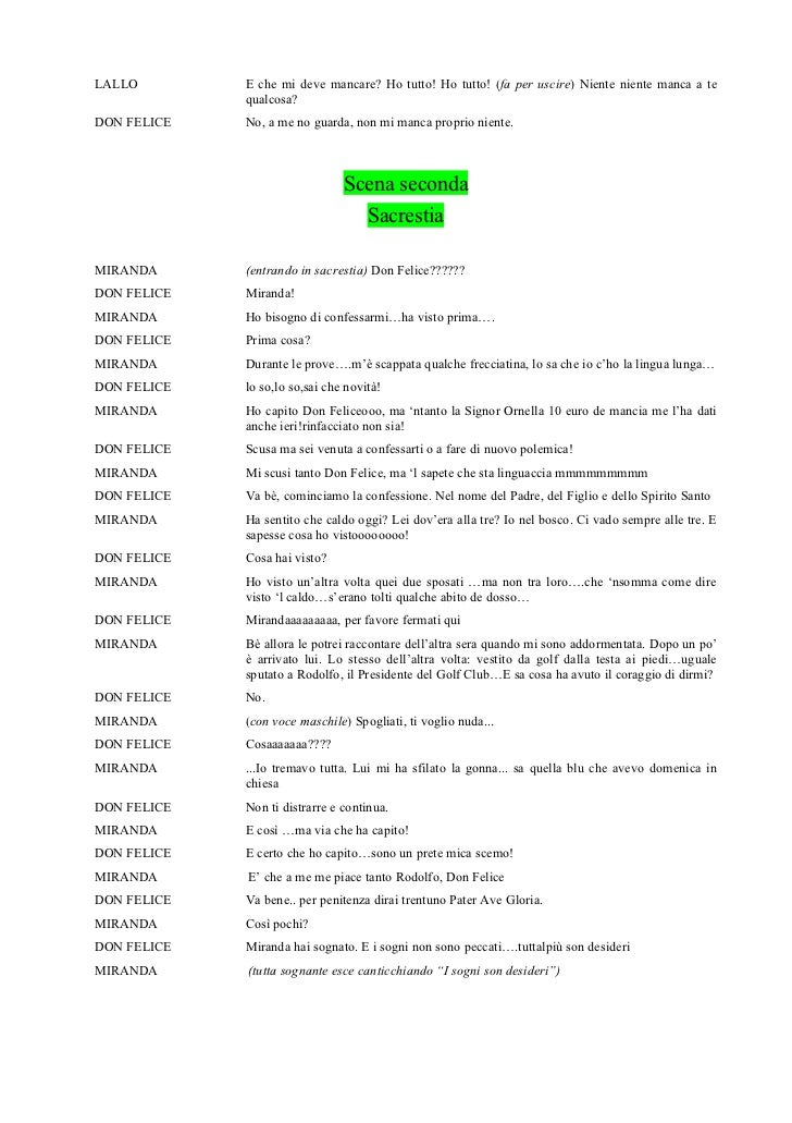 Copione "Aggiungi un posto a tavola" DEFINITIVO