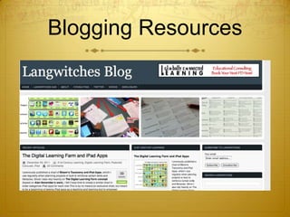 Blogging Resources
 