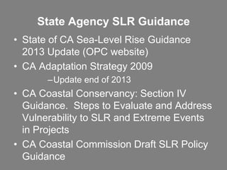 Planning for the Future: Sea Level Rise in California | PPTX