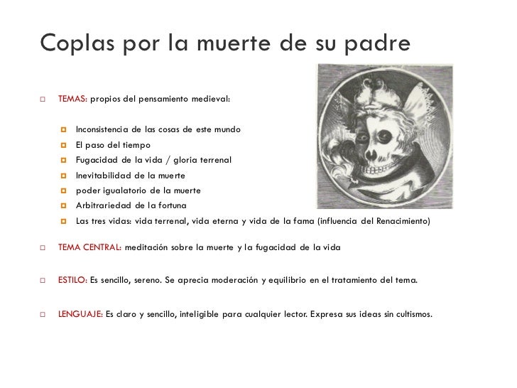 Coplas a la muerte de su padre : Jorge Manrique