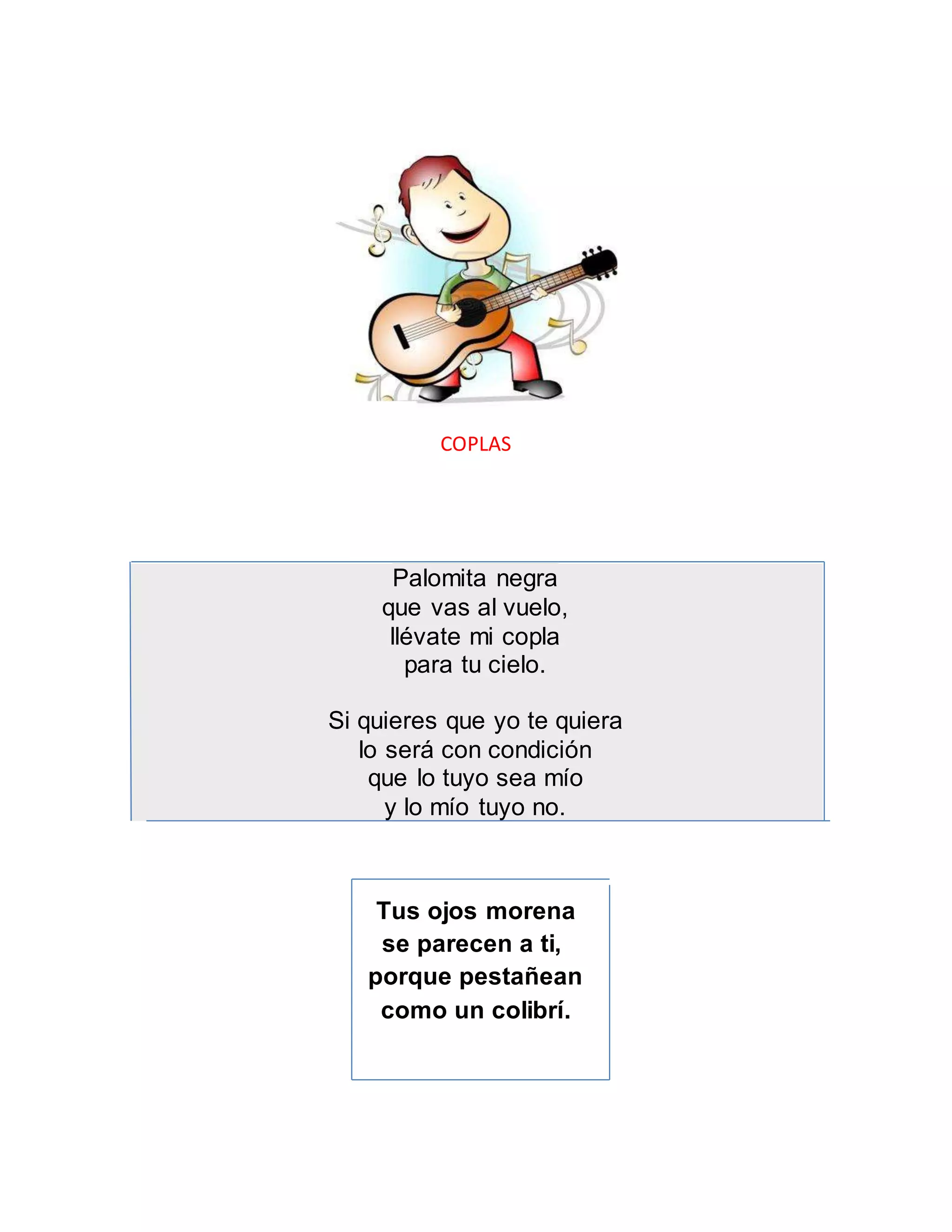 Coplas, canciones y.... | DOCX