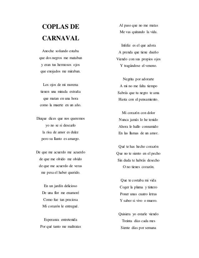 Coplas de carnaval