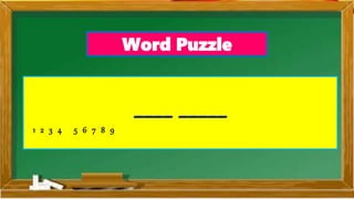 Word Puzzle
1 2 3 4 5 6 7 8 9
 