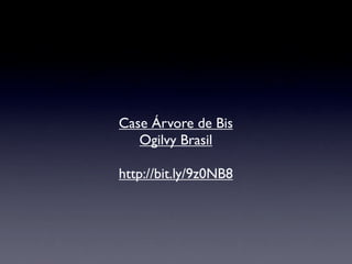 Case Árvore de Bis
   Ogilvy Brasil

http://bit.ly/9z0NB8
 