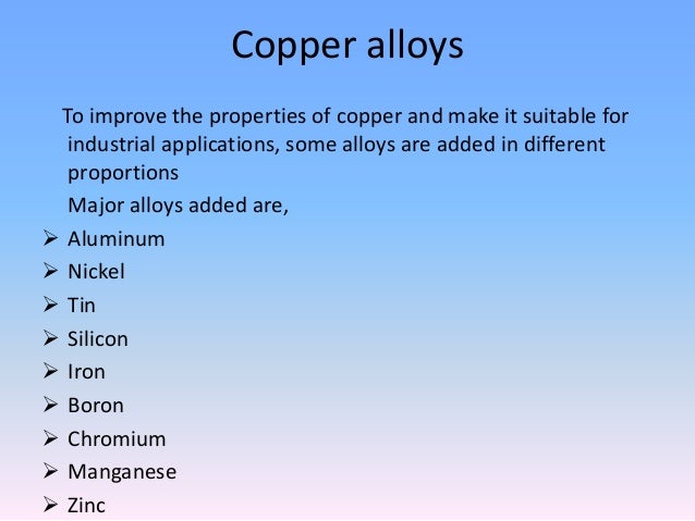 Copper Physical Properties And Uses Copper Physical Properties And Uses