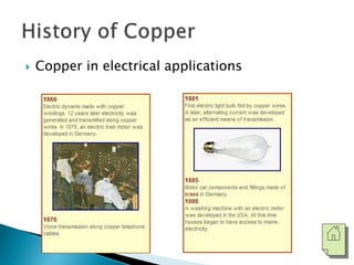  Copper in electrical applications 
 