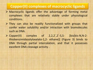Copper complexes as anti cancer agent ppt | PDF