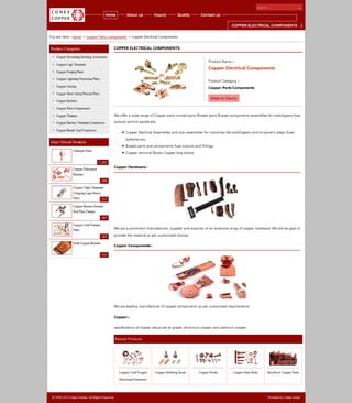 Copper electrical components
