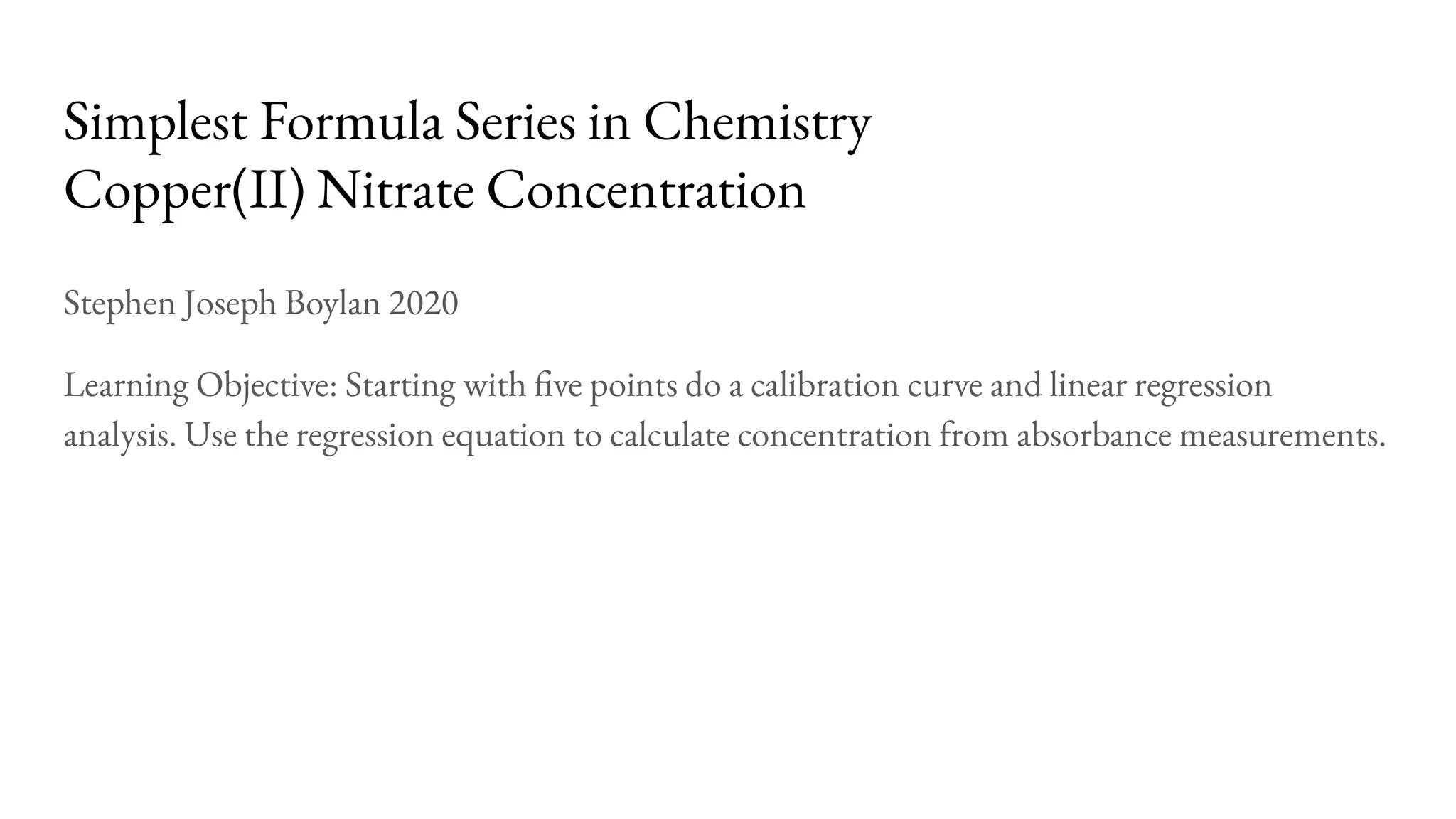 Copper(ii) nitrate concentration 01 | PPT