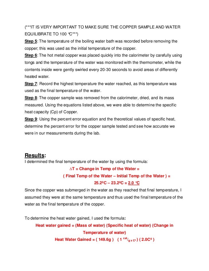 Writing physics lab report joule heat