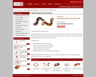 Copper pipe saddles copper pipe clips