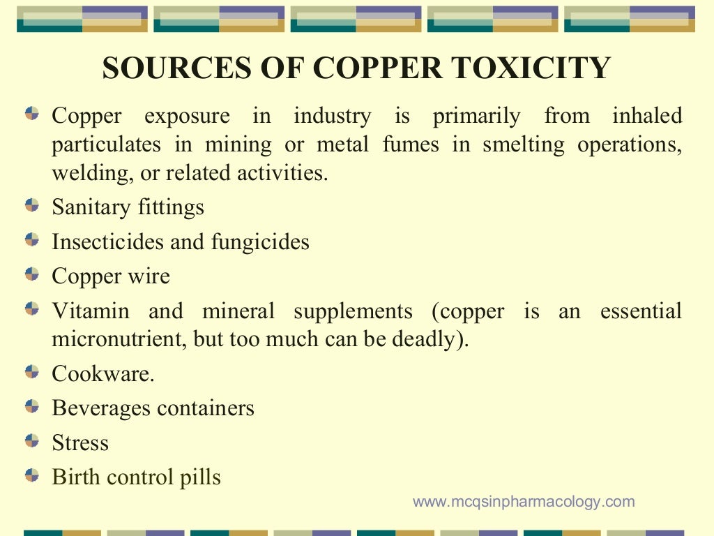 Copper poisoning/Toxicity