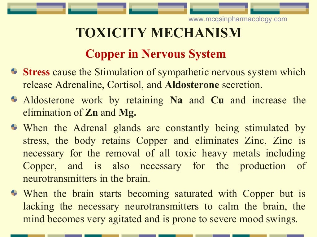 Copper poisoning/Toxicity