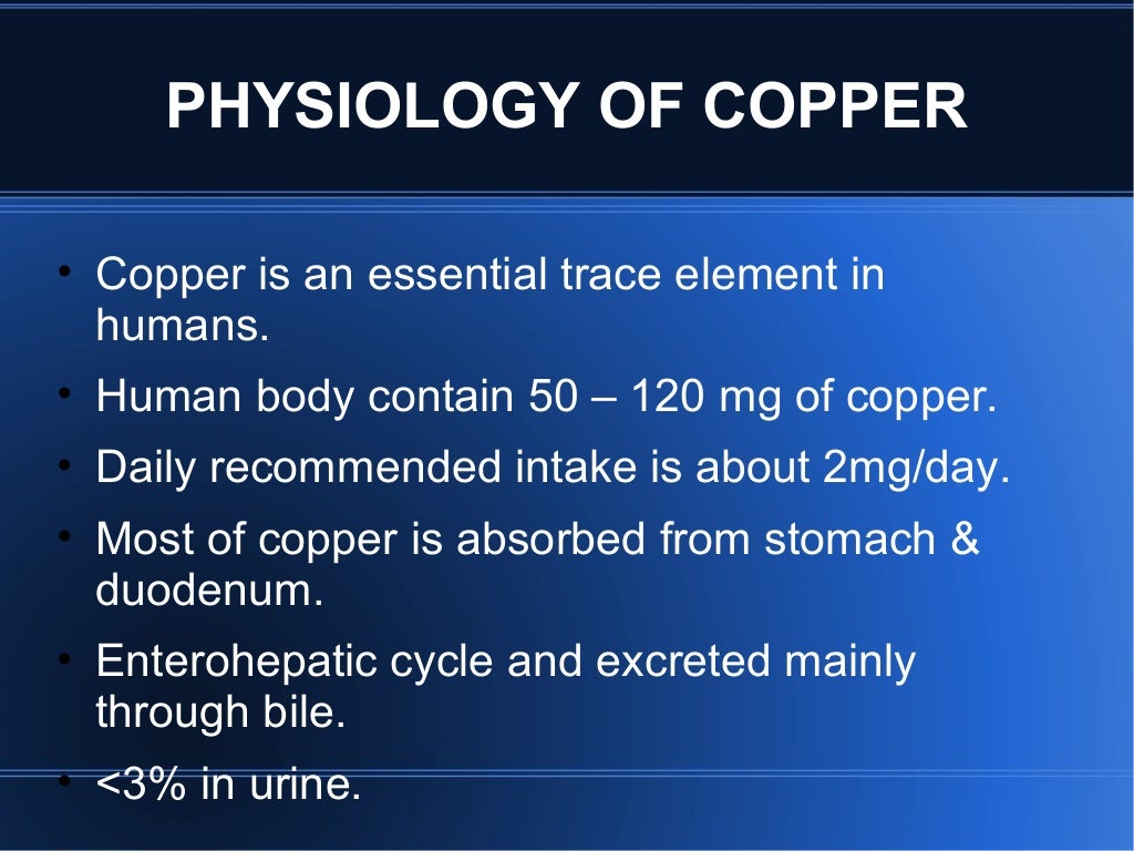 Copper sulphate poisoning