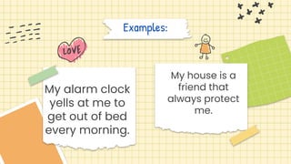Clock Personification Figures of Speech that shows Personification and Apostrophe | PPTX