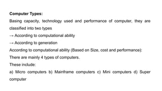 Computer Organization Subject-Basic Functional units of Computers | PPT